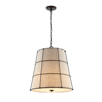 Silas Rustic Farmhouse LED Flush Mount - JONATHAN Y